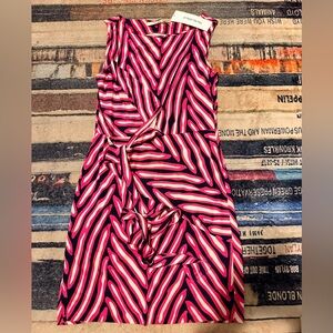Diane Von Furstenberg Shina Pink and White Patterned Mini Dress 8